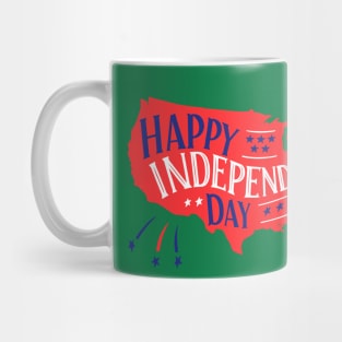 USA Happy independence Day Mug